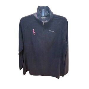 Columbia Black Fleece Pullover Womens 1X Plus Size 1/4 Zip